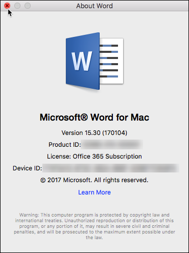 how can i update my 2011 word for mac to 2016 word for mac